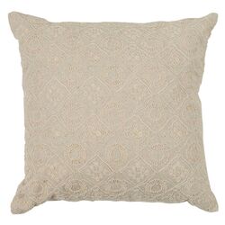 Sarah Cotton Decorative Pillow in Creme (Set of 2)