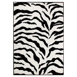 Earth Zebra Black & White Rug