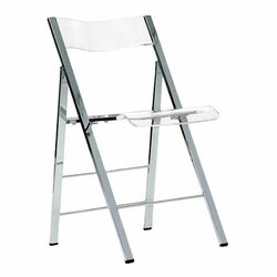 Macbeth Acrylic Foldable Side Chair in Clear (Set of 2)