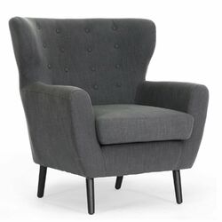 Cardiff Club Chair in Charcoal