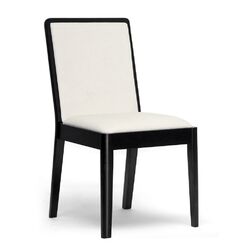 Maeve Side Chair in Cream & Black (Set of 2)