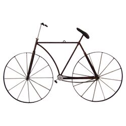 Bicycle Wall Decor in Antique Metal