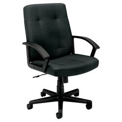Mid-Back Executive Chair in Gray with Arms