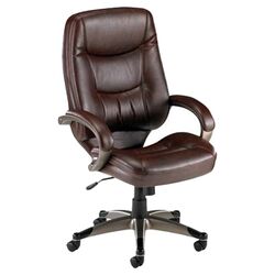 Westlake High-Back Executive Chair in Brown with Arms