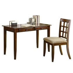 Hartland 2 Piece Writing Desk and Chair Set in Chestnut