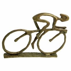 Cyclist in Cast Bronze