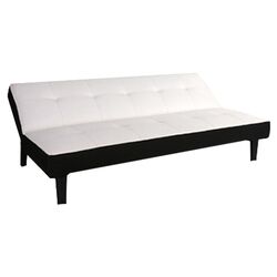 Columbus Futon & Mattress in White