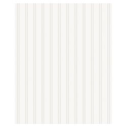 Paintable Prepasted Paintable Beadboard Wallpaper in White