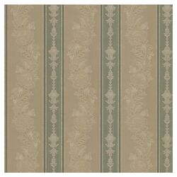 Juliette Abraham Embellished Stripe Wallpaper in Green