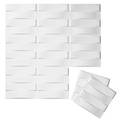 Stitch 10 Tile Wall Flats in White