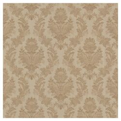 Juliette Capulet Silk Damask Wallpaper in Brass