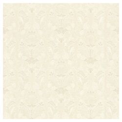 Juliette Capulet Silk Damask Wallpaper in Ivory