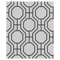 Ink Octagon Wallpaper in Black & Gray