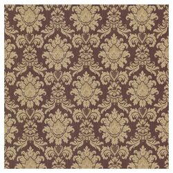 Juliette Romeo Damask Wallpaper in Burgundy