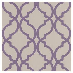 Decadence Harira Moroccan Trellis Wallpaper in Purple