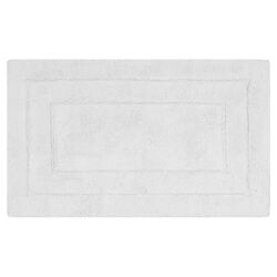 Plush Master Bath Rug in White