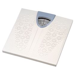 Analog Bathroom Scale in White