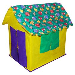 Stuffed Animal Cottage Play Tent in Yellow