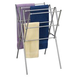 Expandable Dryer Rack in Satin Silver