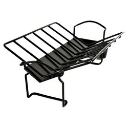 Non-Stick Roasting Rack with Juice Reservoir in Black