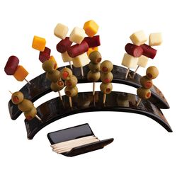 3 Piece Arch Hors D'oeuvres Set in Black
