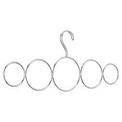 Classico 5 Loop Scarf Holder in Silver