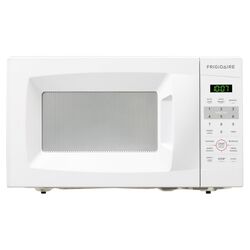 Compact Countertop Microwave in White