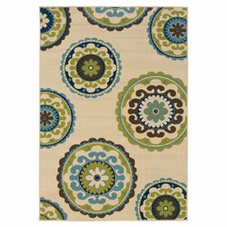 Aral Circles Ivory Rug