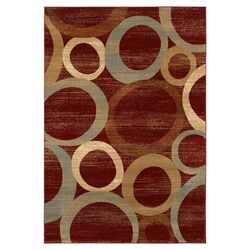 Sphere Vision Red & Beige 5' x 8' Rug