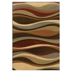 Pisani Abstract Brown & Green Rug