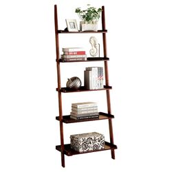 Quint Ladder Shelving Unit in Cherry