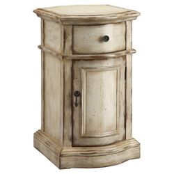 Chic Chairside Cabinet in Vinatge Tan
