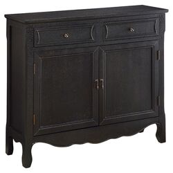 Mason Accent Cabinet in Black Crackle