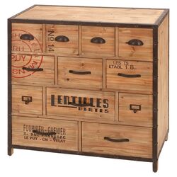 Brizo Industrial 12 Drawer Chest in Natural