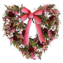 One True Love Heart Wreath