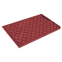 Aqua Shield Cordova Doormat in Red & Black