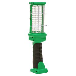Rechargeable Work Light with Home & Car Charger in Green