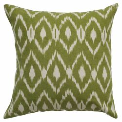 Ikat Reversible Pillow in Green