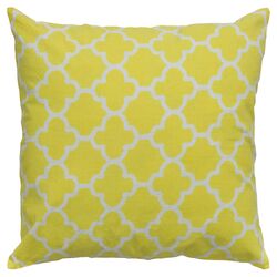 Geometric Pillow in Yellow