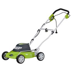 2-in-1 Lawn Mower with Mulch & Side Discharge in Green