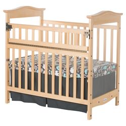 Mini Crib with Safe Reach Side in Natural