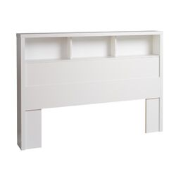 Calla Bookcase Headboard in Pure White