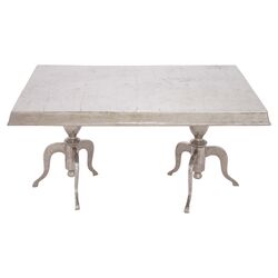 Weathered Dining Table in Aluminum