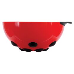 Animal House 3 Piece Ladybug Mixing Bowl Set in Red