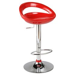 Agnes Adjustable Barstool in Red