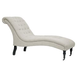 Amelia Chaise Lounge in Beige