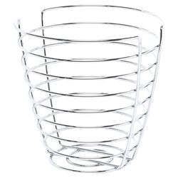 Tall Wire Basket in Chrome