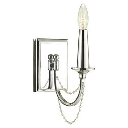 Shelby 1 Light Wall Sconce in Chrome