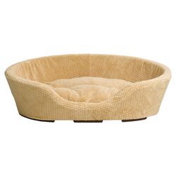 Honeycomb Weave Bolster Dog Bed Cover in Vanilla