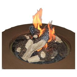 Log, Rock & Grate Set for Fireplaces